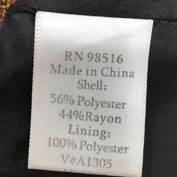 Coldwater Creek Old World Red Paisley Print Blazer - Picture 10 of 11